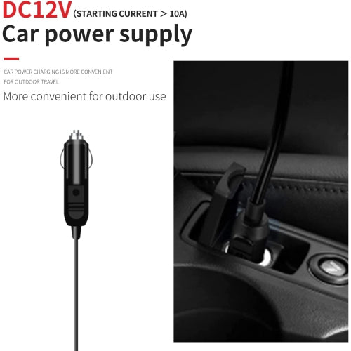 Electric Paddle Board Pump UP TO 20PSI Electric Air Pump for Inflation and Deflation W/ Auto-Off Feature, 12V DC Car W/ 5 Nozzles for Paddle Board, Mattress, Boat & Pool