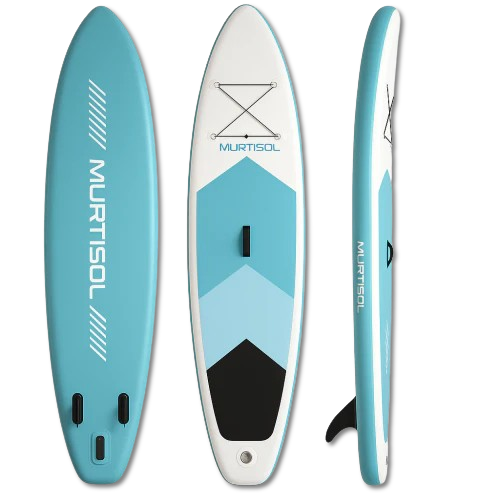 11FT Inflatable Stand up Paddle Board Ultra-Thick Durable PVC w/Premium SUP Accessories & Carry Bag |upgraded paddle boards w/ 3 Fish Fin for Paddling |Up to 300LB