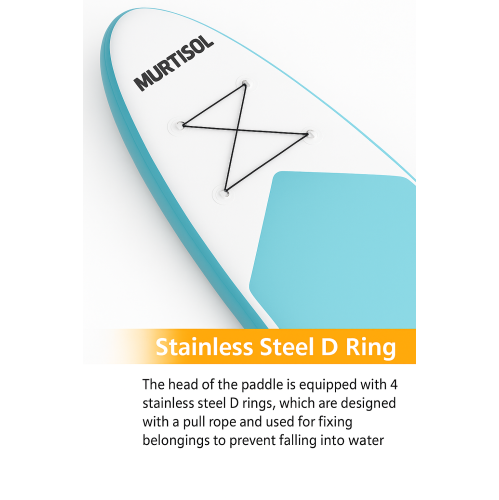 11FT Inflatable Stand up Paddle Board Ultra-Thick Durable PVC w/Premium SUP Accessories & Carry Bag |upgraded paddle boards w/ 3 Fish Fin for Paddling |Up to 300LB