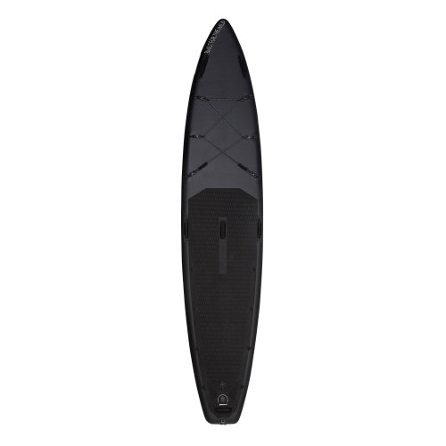 ELITE BLACK XXL 12FT Inflatable Stand up Paddle Board 12'x30"x6"Premium Accessories &Carry Bag| paddle boards w/ 3Fish Fin |1-2Person Up to 400lb, 365cm SUP Board W/ kayak seat