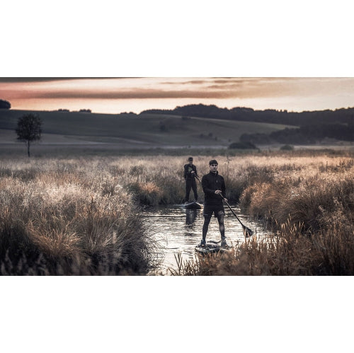 ELITE BLACK XXL 12FT Inflatable Stand up Paddle Board 12'x30"x6"Premium Accessories &Carry Bag| paddle boards w/ 3Fish Fin |1-2Person Up to 400lb, 365cm SUP Board W/ kayak seat