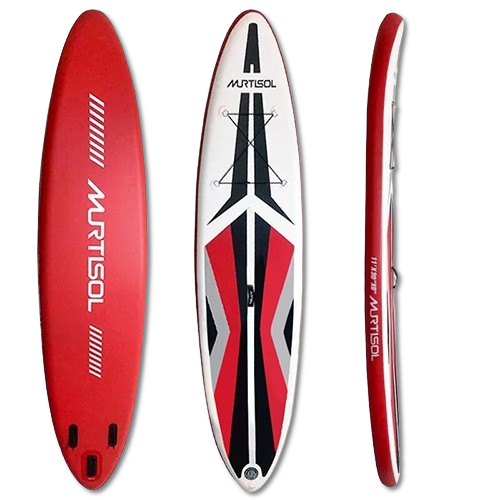 11FT Inflatable Stand up Paddle Board Ultra-Thick Durable PVC w/Premium SUP Accessories & Carry Bag |upgraded paddle boards w/ 3 Fish Fin for Paddling |Up to 350LB
