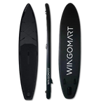 ELITE BLACK XXL 12FT Inflatable Stand up Paddle Board 12'x30"x6"Premium Accessories &Carry Bag| paddle boards w/ 3Fish Fin for Paddling |1-2Person Up to 400lb, 365cm SUP Board