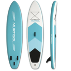 11FT Inflatable Stand up Paddle Board Ultra-Thick Durable PVC w/Premium SUP Accessories & Carry Bag |upgraded paddle boards w/ 3 Fish Fin for Paddling |Up to 300LB