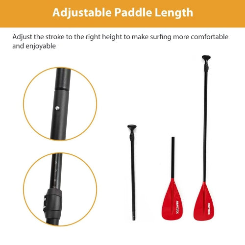11FT Inflatable Stand up Paddle Board Ultra-Thick Durable PVC w/Premium SUP Accessories & Carry Bag |upgraded paddle boards w/ 3 Fish Fin for Paddling |Up to 300LB