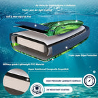 GREEN EMERALD 11FT x 33" Super Wide Inflatable Stand Up Paddle Board, Ultra Stable Wide SUP Up to 2 people/375LB Fully equipped w/ Premium SUP Accessories