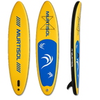 11FT Inflatable Stand up Paddle Board Ultra-Thick Durable PVC w/Premium SUP Accessories & Carry Bag |upgraded paddle boards w/ 3 Fish Fin for Paddling |Up to 350LB