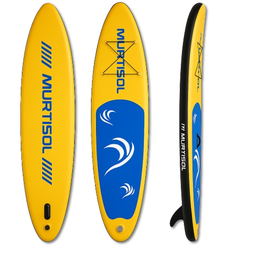 11FT Inflatable Stand up Paddle Board Ultra-Thick Durable PVC w/Premium SUP Accessories & Carry Bag |upgraded paddle boards w/ 3 Fish Fin for Paddling |Up to 350LB on the water