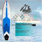 11FT Inflatable Stand up Paddle Board Ultra-Thick Durable PVC w/Premium SUP Accessories & Carry Bag |upgraded paddle boards w/ 3 Fish Fin for Paddling |Up to 350LB