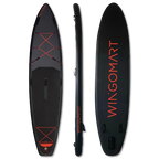 ELITE BLACK XXL 12FT Inflatable Stand up Paddle Board 12'x30"x6"Premium Accessories &Carry Bag| paddle boards w/ 3Fish Fin for Paddling |1-2Person Up to 400lb, 365cm SUP Board