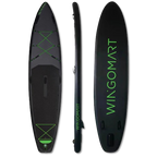 ELITE BLACK XXL 12FT Inflatable Stand up Paddle Board 12'x30"x6"Premium Accessories &Carry Bag| paddle boards w/ 3Fish Fin for Paddling |1-2Person Up to 400lb, 365cm SUP Board