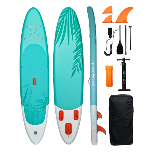 WINGOMART 11′ Tandem Inflatable Paddle Board — Aqua
