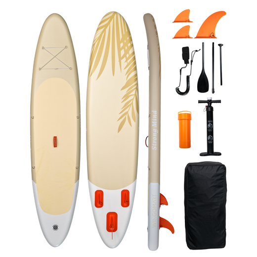 WINGOMART 11′ Tandem Inflatable Paddle Board — Sahara Sand